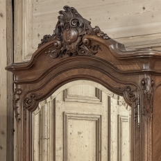 Belle Epoque French Walnut Serpentine Armoire from Paris ca.1900