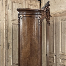 Belle Epoque French Walnut Serpentine Armoire from Paris ca.1900