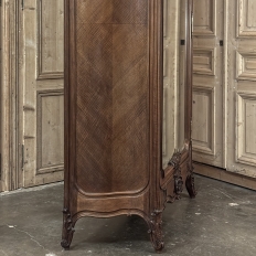 Belle Epoque French Walnut Serpentine Armoire from Paris ca.1900