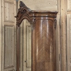 Belle Epoque French Walnut Serpentine Armoire from Paris ca.1900