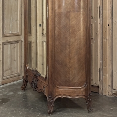 Belle Epoque French Walnut Serpentine Armoire from Paris ca.1900