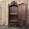Belle Epoque French Walnut Serpentine Armoire from Paris ca.1900
