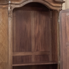Belle Epoque French Walnut Serpentine Armoire from Paris ca.1900
