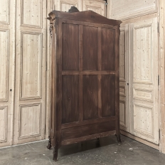 Belle Epoque French Walnut Serpentine Armoire from Paris ca.1900