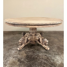 19th Century French Renaissance Pedestal Dining ~ Center Table