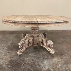 19th Century French Renaissance Pedestal Dining ~ Center Table