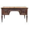 Antique French Louis XVI Walnut Desk by Hirler of Alsace