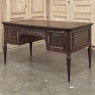 Antique French Louis XVI Walnut Desk by Hirler of Alsace