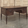 Antique French Louis XVI Walnut Desk by Hirler of Alsace