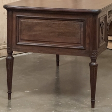 Antique French Louis XVI Walnut Desk by Hirler of Alsace
