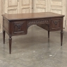 Antique French Louis XVI Walnut Desk by Hirler of Alsace