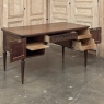 Antique French Louis XVI Walnut Desk by Hirler of Alsace