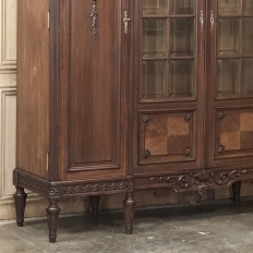 Antique French Louis XVI Walnut Desk by Hirler of Alsace