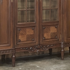 Antique French Louis XVI Walnut Desk by Hirler of Alsace