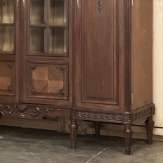 Antique French Louis XVI Walnut Desk by Hirler of Alsace