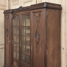 Antique French Louis XVI Walnut Desk by Hirler of Alsace