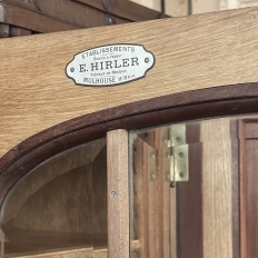 Antique French Louis XVI Walnut Desk by Hirler of Alsace