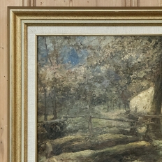 Antique Framed Oil Painting on Canvas signed A. Heins