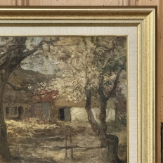 Antique Framed Oil Painting on Canvas signed A. Heins
