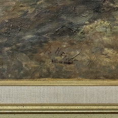 Antique Framed Oil Painting on Canvas signed A. Heins