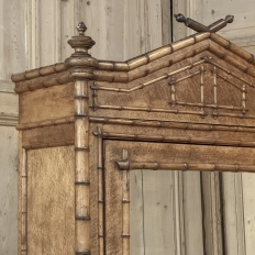 19th Century French Faux Bamboo Armoire