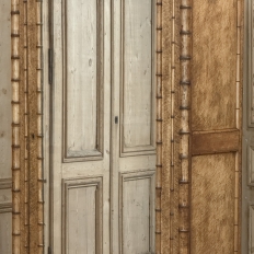 19th Century French Faux Bamboo Armoire