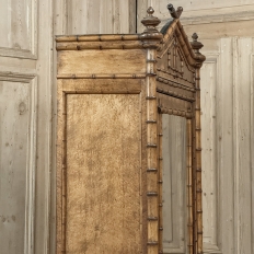 19th Century French Faux Bamboo Armoire