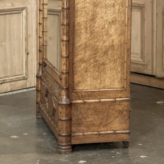 19th Century French Faux Bamboo Armoire