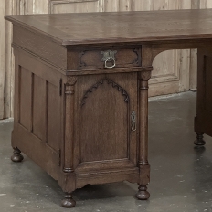 Mid-Century Neogothic Executive Desk by Jansen & Sons of Amsterdam