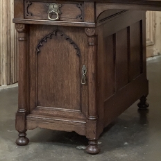 Mid-Century Neogothic Executive Desk by Jansen & Sons of Amsterdam