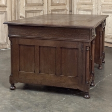Mid-Century Neogothic Executive Desk by Jansen & Sons of Amsterdam
