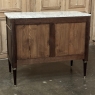 Antique French Louis XVI Mahogany Commode with Carrara Marble