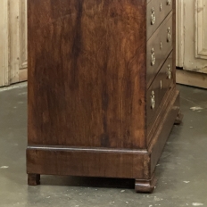 19th Century French Louis Philippe Walnut Marble Top Commode