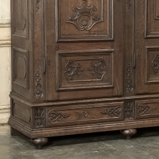 Grand 19th Century Louis XIV Liegeoise Triple Armoire