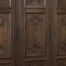 Grand 19th Century Louis XIV Liegeoise Triple Armoire