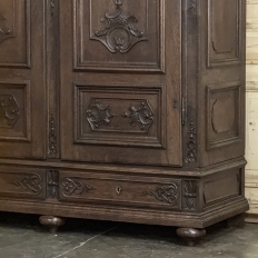Grand 19th Century Louis XIV Liegeoise Triple Armoire