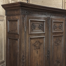 Grand 19th Century Louis XIV Liegeoise Triple Armoire