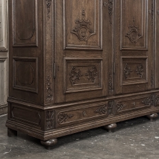 Grand 19th Century Louis XIV Liegeoise Triple Armoire