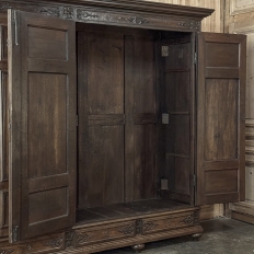 Grand 19th Century Louis XIV Liegeoise Triple Armoire
