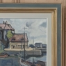 Framed Oil Painting on Canvas ~ Port de Plaisance by Pol Renar