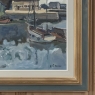 Framed Oil Painting on Canvas ~ Port de Plaisance by Pol Renar