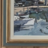 Framed Oil Painting on Canvas ~ Port de Plaisance by Pol Renar