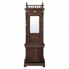 19th Century French Neoclassical Walnut Hall Tree