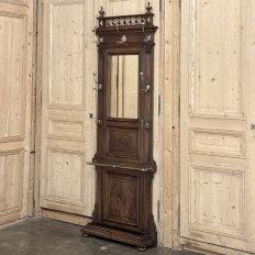 19th Century French Neoclassical Walnut Hall Tree