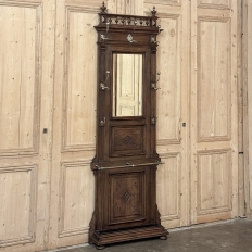 19th Century French Neoclassical Walnut Hall Tree