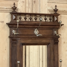 19th Century French Neoclassical Walnut Hall Tree