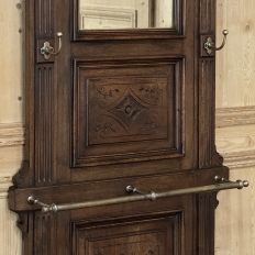 19th Century French Neoclassical Walnut Hall Tree