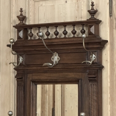 19th Century French Neoclassical Walnut Hall Tree