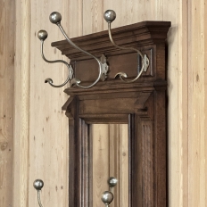 19th Century French Neoclassical Walnut Hall Tree