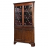 Antique English Georgian Corner Curio Cabinet ~ Display Case